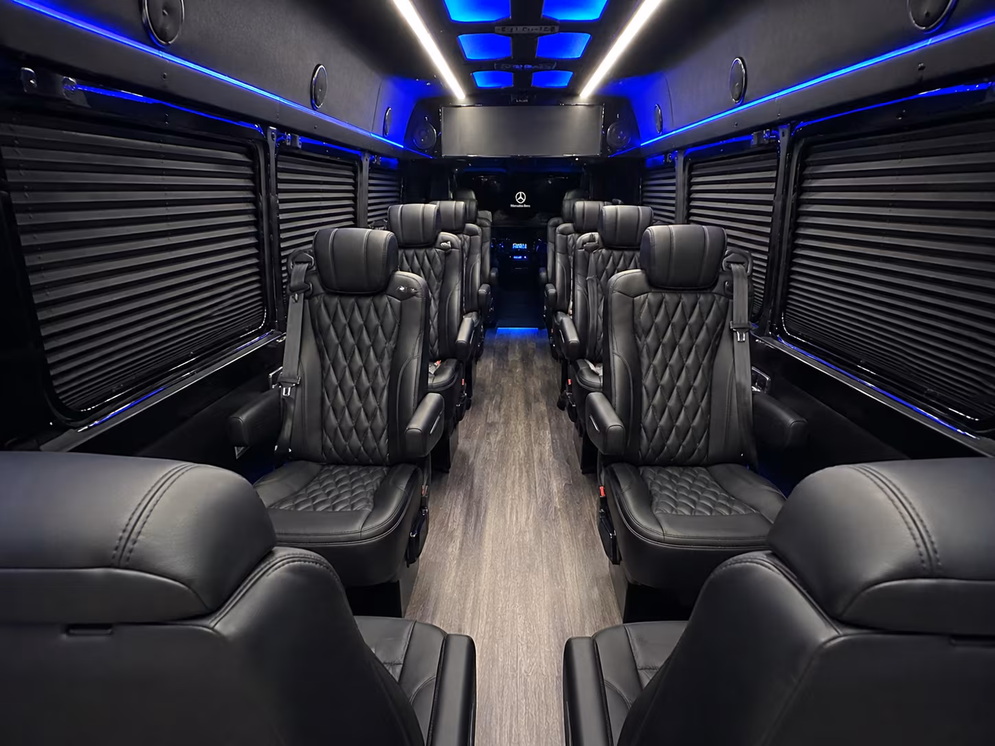 parent coordinated sprinter van group bookings with set pickup and return times in grand rapids